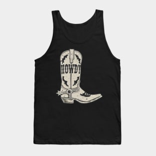 Howdy boot Tank Top